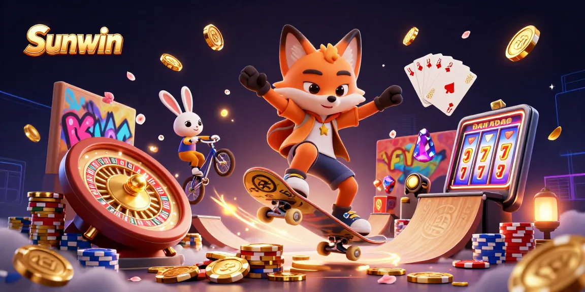 Sunwin reveals exhilarating gaming with vibrant characters, dynamic casino elements, and rich illustrations.